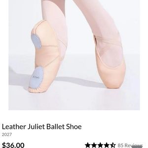 Capezio Juliet Leather Ballette Dance Slippers